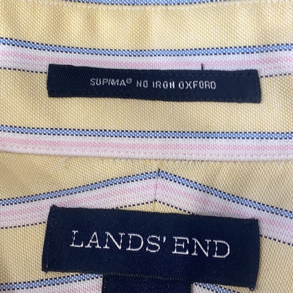 Lands’ End short sleeves men shirt, size 17.5 - Picture 5 of 12